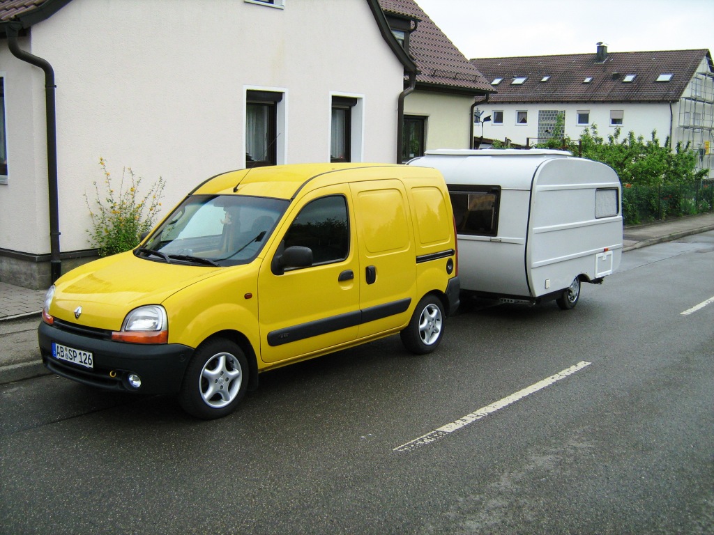 Mein Kangoo mit dem kleinen QEK Junior