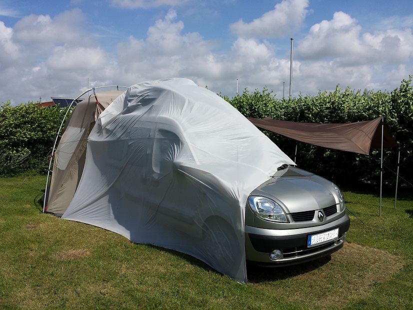 Camping Nordsee mit Sturmhaube