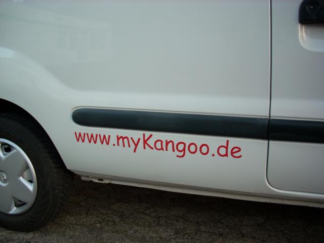 Kangoo nach der Beschriftung